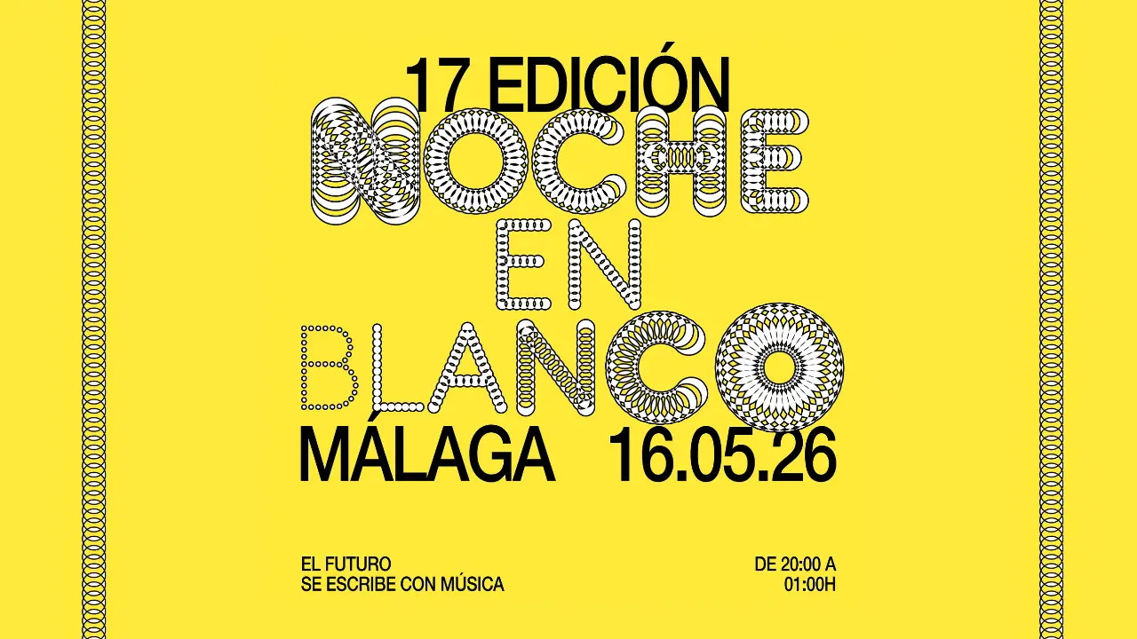cartel noche en blanco malaga 2026